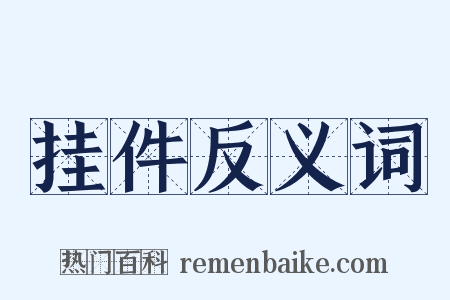 挂件反义词是什么意思的图片